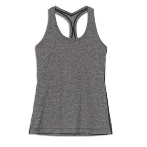 Lululemon Cool Racerback Tank in Heathered Black Size XS